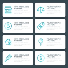 Flat shopping, beauty and cosmetics infographic timeline template for presentations, advertising, annual reports