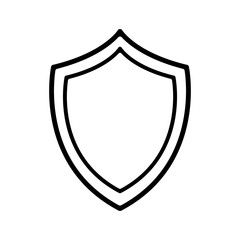 Fototapeta premium Shield Icon in trendy flat style isolated on grey background. Shield symbol for your web site design, logo, app, UI. Vector illustration