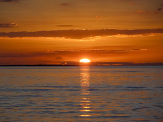 sunset near Caye Caulker