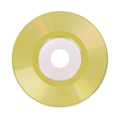 Mini CD or DVD isolated