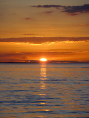 sunset near Caye Caulker