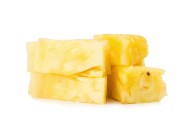 Pineapple piece isolated on white background