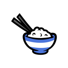 Cartoon Bowl of Rice
