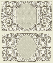 Vintage decorative ornate design
