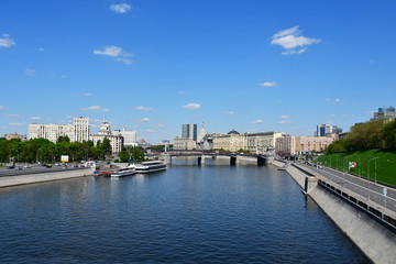 Fototapeta na wymiar Moscow, Russia, the pier 