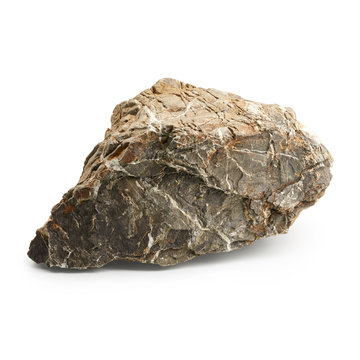 Rock stone isolated on white background