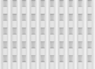 3d rendering. Abstract Seamless White geometry pattern wall background.