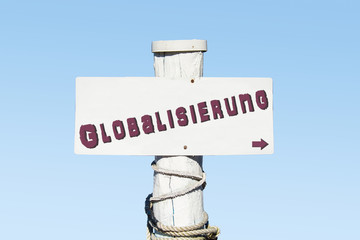 Schild 330 - Globalisierung
