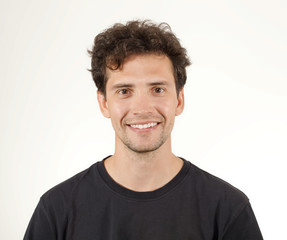 Fototapeta premium Close-up portrait of smiling guy