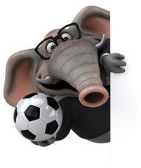 Fun elephant - 3D Illustration