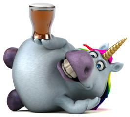 Fun unicorn - 3D Illustration © Julien Tromeur