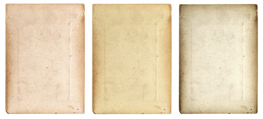 Paper sheet isolated white background used cardboard texture