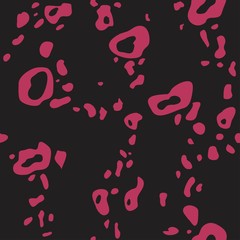 Seamless pattern in leopard style. Vector illustration with a minimalist style