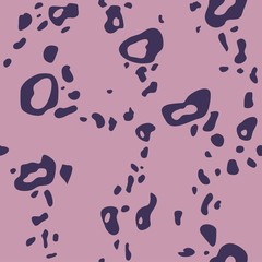 Seamless pattern in leopard style. Vector illustration with a minimalist style