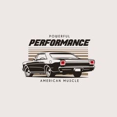 Muscle Car Illustration