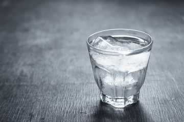 Cold water in the glass