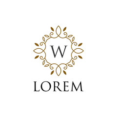 monogram frame logo template