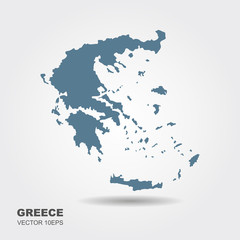 Obraz premium Vector map of Greece