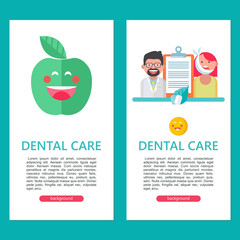 Dental care. Vector illustration.