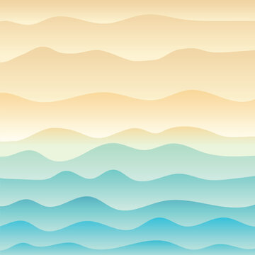 Tropical beach and wave blue sea background.