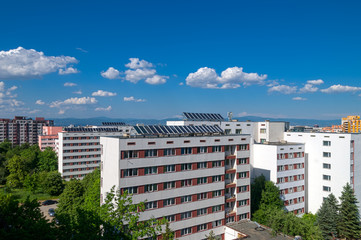 Panoramic view over Sofia city