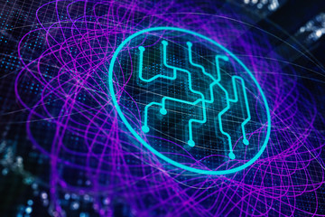 Abstract circuit board texture