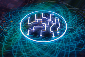 Creative circuit board background