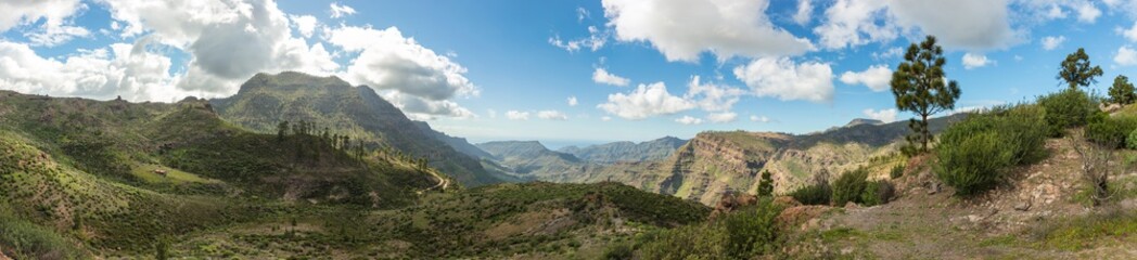 Landschaft Panorama im Gebirge von Gran Canaria