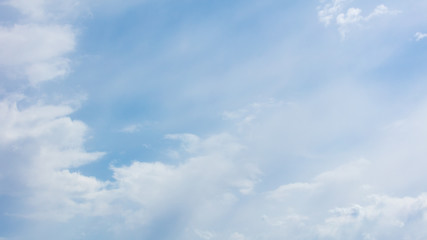 Clouds on a blue sky as a background