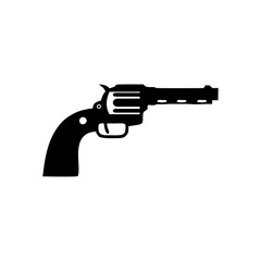 Revolver icon. Vector Illustration