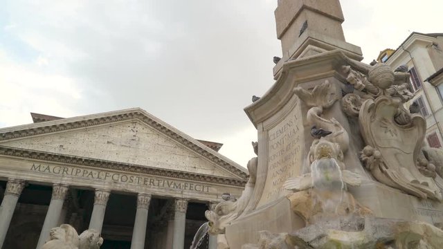 2754_The_statues_on_the_fountain_in_the_Pantheon_in_Rome_Italy.mov