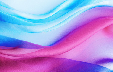 color fabric with large folds,  abstract background