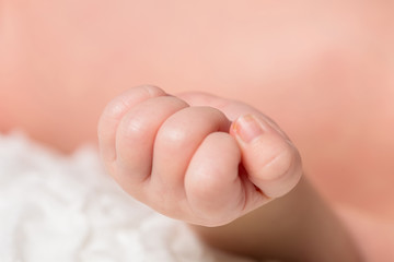 Close up of little Baby hands