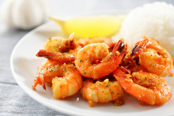 Fototapeta premium ガーリックシュリンプ