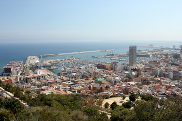 Fototapeta premium Alicante vue depuis le chateau