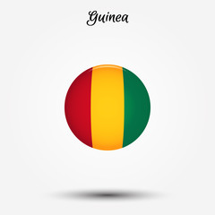 Fototapeta premium Flag of Guinea icon