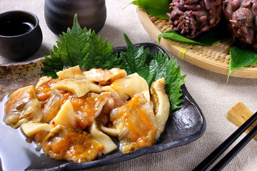天然ホヤの刺身