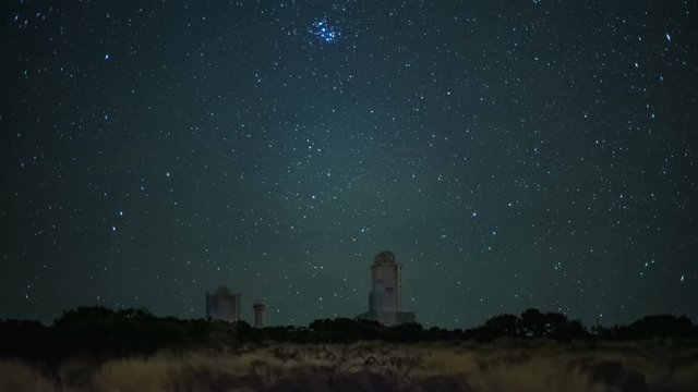 A real starfall at the station of the Astronomical Observatory for Observing Space Stars