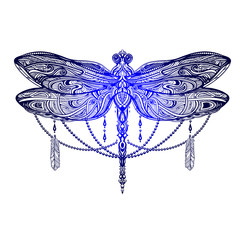 Dragonfly vector tattoo © yuliana_s