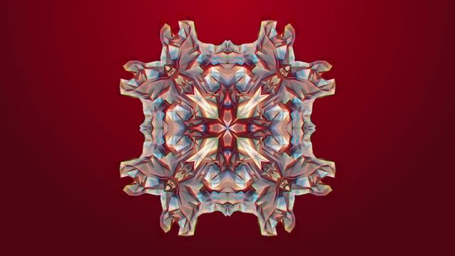 Abstract background. Multicolored and psychedelic abstract animation with kaleidoscope effect. Abstract background in bright and colorful motion. lysergic and hypnotic kaleidoscope