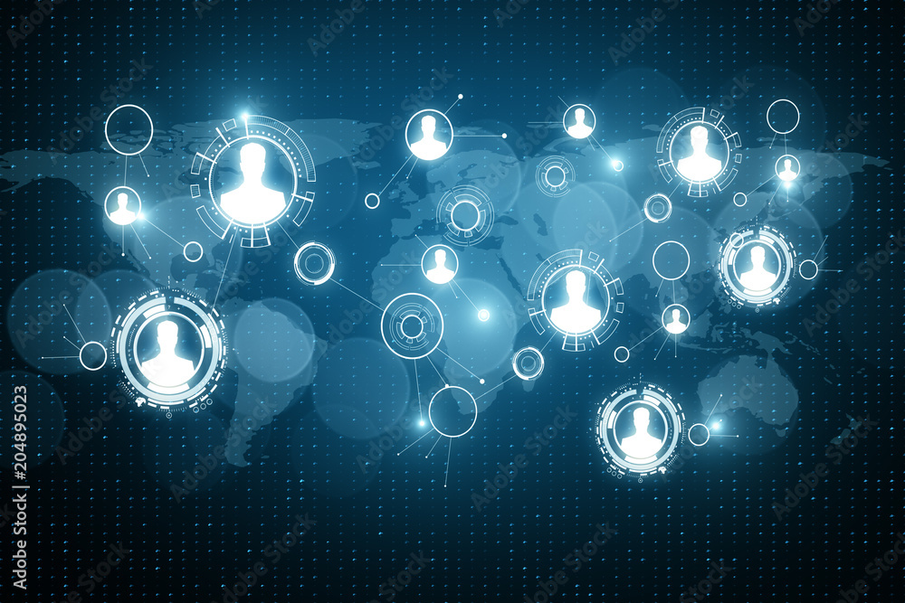 Poster digital business interface texture
