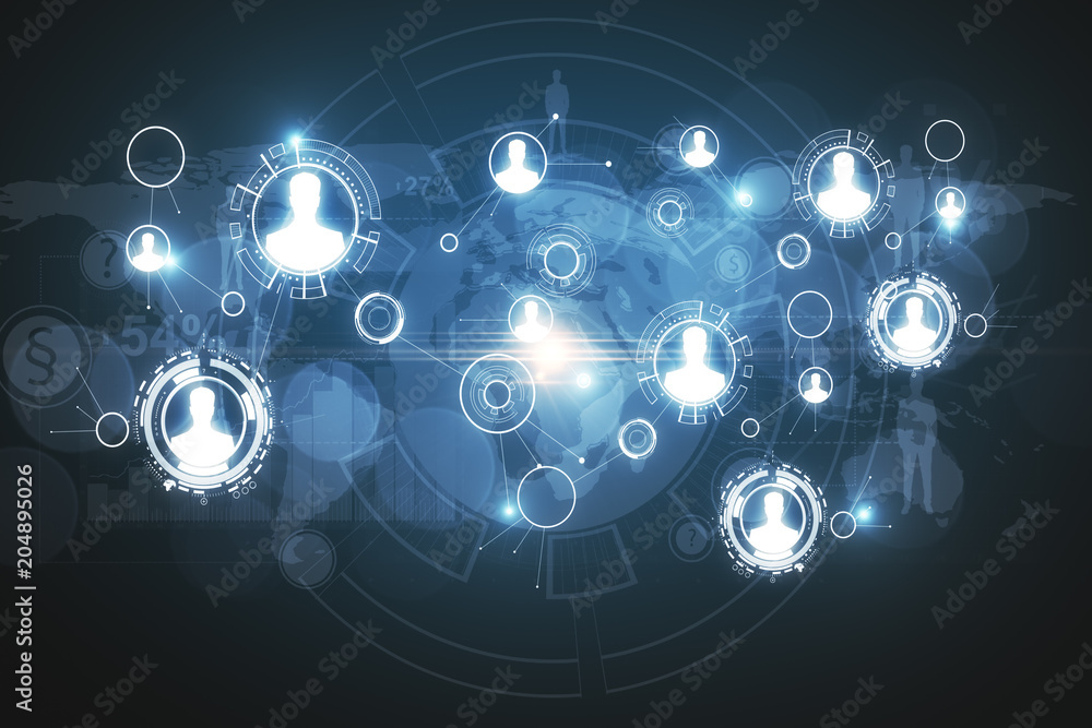 Poster abstract business interface background
