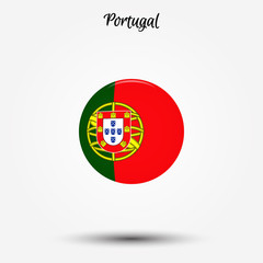 Obraz premium Flag of Portugal icon