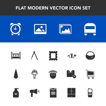 Modern, simple vector icon set with border, art, school, tie, people, image, japanese, hammer, fashion, frame, repair, object, chinese, phone, transportation, glass, photo, time, instrument, bed icons