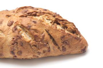 Sweet Cinnamon Chip Loaf on a White Background