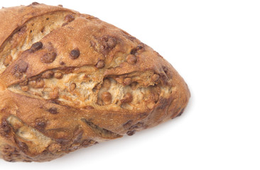 Sweet Cinnamon Chip Loaf on a White Background