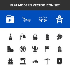 Modern, simple vector icon set with vehicle, dental, dentist, cake, drink, file, cactus, white, health, sweet, taiko, food, drum, key, auto, brush, healthy, doughnut, green, tennis, poker, car icons