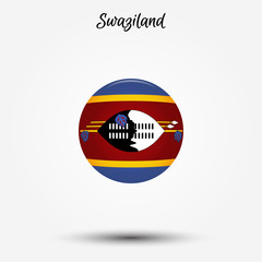 Obraz premium Flag of Swaziland icon