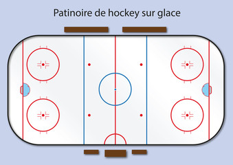 Hockey - Hockey sur Glace - patinoire - terrain - but - sport - hiver - goal - équipe - champion
