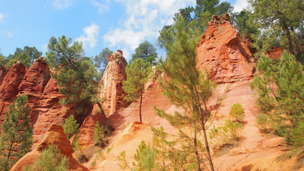 Roussillon, Provence: Ockerfelsen
